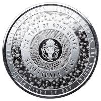 Scottsdale Mint Schneeflocke (Snowflake) (2.) 1 Oz Silber Rückseite