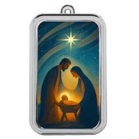 Scottsdale Mint Weihnachten: Heilige Nacht 1 Oz Silberbarren Color