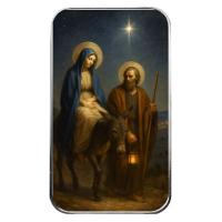 Scottsdale Mint Weihnachten: Reise nach Bethlehem 1 Oz Silberbarren Color Rückseite