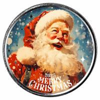 Scottsdale Mint Weihnachten: Der Weihnachtsmann kommt in die Stadt 1 Oz Silber Color Rückseite