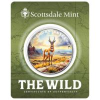 Scottsdale Mint - The Wild: Gabelbock Antilope - 1 Oz Silber Color