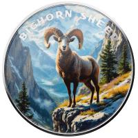 Scottsdale Mint The Wild: Dickhornschaf 1 Oz Silber Color