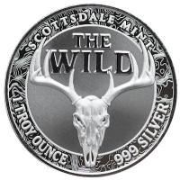 Scottsdale Mint The Wild: Dickhornschaf 1 Oz Silber Color Rückseite