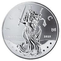Niue 1 NZD Lady Justice 2025 1 Oz Silber