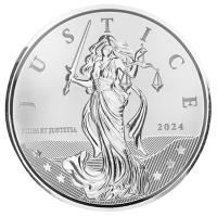 Gibraltar 1 GBP Lady Justice 2024 1 Oz Silber