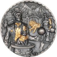 Cook Island - 100 CID Steampunk: Karneval 2026 - 1 KG Silber Antik Finish Ultra High Relief