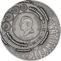 Cook Island - 100 CID Steampunk: Karneval 2026 - 1 KG Silber Antik Finish Ultra High Relief