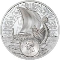 Cook Island 5 CID Legenden: Wilde Wikinger 2026 1 Oz Silber PP Rückseite
