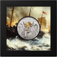 Cook Island - 20 CID Legenden: Wilde Wikinger 2026 - 3 Oz Silber PP Gilded