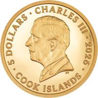 Cook Island 5 CID Legenden: Wilde Wikinger 2026 0,5g Gold PP Rückseite