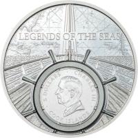 Cook Island 5 CID Legends of the Seas: Santa Maria 2026 1 Oz Silber PP Color Rückseite