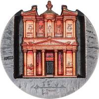 Cook Island - 25 CID Rose City: Petra 2025 - 5 Oz Silber Antik Finish Color