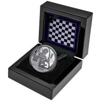 Niue - 1 NZD Schach: Schachturm (4.) 2026 - 1 Oz Silber Black Proof