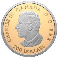 Kanada 200 CAD Peace Dollar 2026 1 Oz Gold PP mit Platin Rückseite