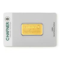 C.Hafner Goldbarren geprägt 1/2 Oz Gold