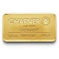 C.Hafner - Goldbarren geprägt - 1/4 Oz Gold
