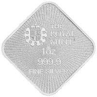 Großbritannien Britannia and Liberty Silberbarren 1 Oz Silber Rückseite
