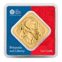 Großbritannien - Britannia and Liberty Silberbarren - 1 Oz Gold