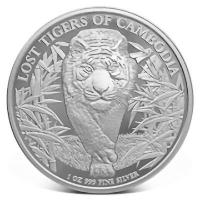 Kambodscha - 3000 KHR Lost Tigers of Kambodscha 2026 - 1 Oz Silber
