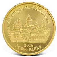Kambodscha - 30000 KHR Lost Tigers of Kambodscha 2026 - 1 Oz Gold