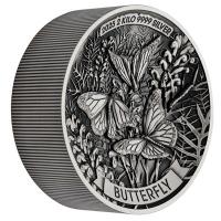 Australien - 60 AUD Schmetterling (Butterfly) 2025 - 2 KG Silber HR Antik Finish
