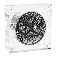 Australien - 60 AUD Schmetterling (Butterfly) 2025 - 2 KG Silber HR Antik Finish