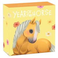 Tuvalu - 0,5 TVD Baby Pferd 2026 - 1/2 Oz Silber PP Color