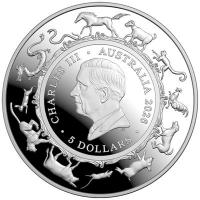 Australien 5 AUD RAM Lunar Jahr des Pferdes 2026 1 Oz Silber PP Gewölbt Rückseite