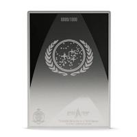 Niue 2 Dollar Star Trek(TM) Owner Manual (3.) U.S.S. Enterprise NCC-1701 Bridge 1 Oz Silber PP Color Rückseite