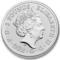 Großbritannien 2 GBP Music Legends The Rolling Stones 2022 1 Oz Silber BU Rückseite