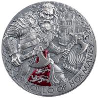 Kamerun 2000 Francs The Way to Valhalla: Rollo von der Normandie 2026 2 Oz Silber Antik Finish High Relief