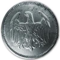 Deutsches Reich 1 Mark Kursmünze 1924/1925 Silber Rückseite