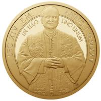 Niue 5 NZD Papst Leo XIV. IN ILLO UNO UNUM 1/10 Oz Gold PP