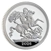 Großbritannien The Silver Sovereign 2026 Silber PP