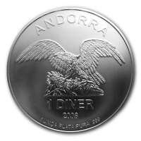 Andorra - Eagle 2008 - 1 Oz Silber