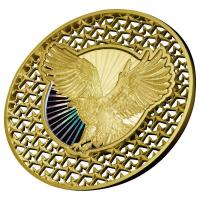 Solomon Islands - 5 Dollar American Eagle Filigree - 2 Oz Silber Gilded