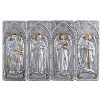 Barbados 20 Dollar Erzengel Set 2026 4 x 1 Oz Silber Antik Finish Gilded