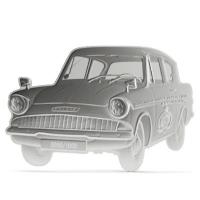 Niue 2 NZD Harry Potter(TM) Ford Anglia(TM) 1 Oz Silber PP Color Rückseite