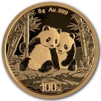 China 100 Yuan Panda 2026 8g Gold