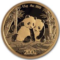 China 200 Yuan Panda 2026 15g Gold