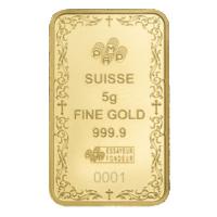 Goldbarren - PAMP Cross of Christianity - 5g Gold
