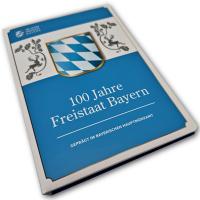 Deutschland 100 Jahre Freistaat Bayern Gold & Silber PP Rückseite