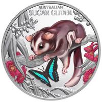Niue - 1 NZD Süß & Knuddelig (Cute & Cuddly): Baby Sugar Glider (3.) 2026 - 1 Oz Silber PP Color