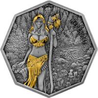 Germania Mint Witchcraft: Herbalist (2.) 2025 1 Oz Silber Antik Finish Gilded