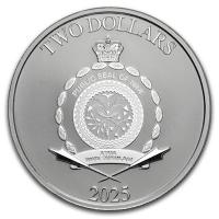 Niue 2 NZD Star Wars(TM) Princess Leia(TM) 2025 1 Oz Silber Rückseite