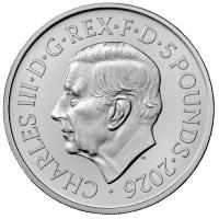 Großbritannien 5 GBP The Angel 2026 Blister Rückseite