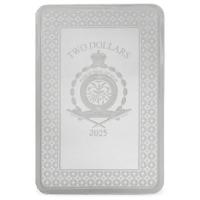 Niue 2 NZD Tarotkarten (2.) Kleine Arkana: Ass der Schwerter 2025 1 Oz Silber PP Color Rückseite
