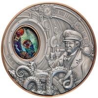 Samoa - 1 Dollar 20.000 Meilen unter dem Meer - Silber Antik Finish Color mit Kupfer