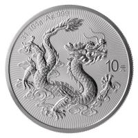China - 10 Yuan Drache (Dragon) 2025 - 1 Oz Silber im Blister
