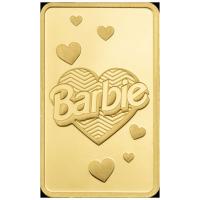 Goldbarren - PAMP Barbie(TM) Valentinstag - 1g Gold im Blister